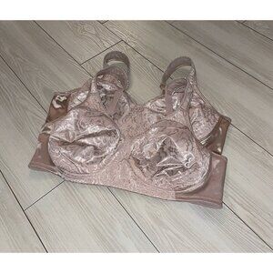 2 Playtex 4745 18 Hour Ultimate Lift Support Full Figure Bras WF Floral 42B